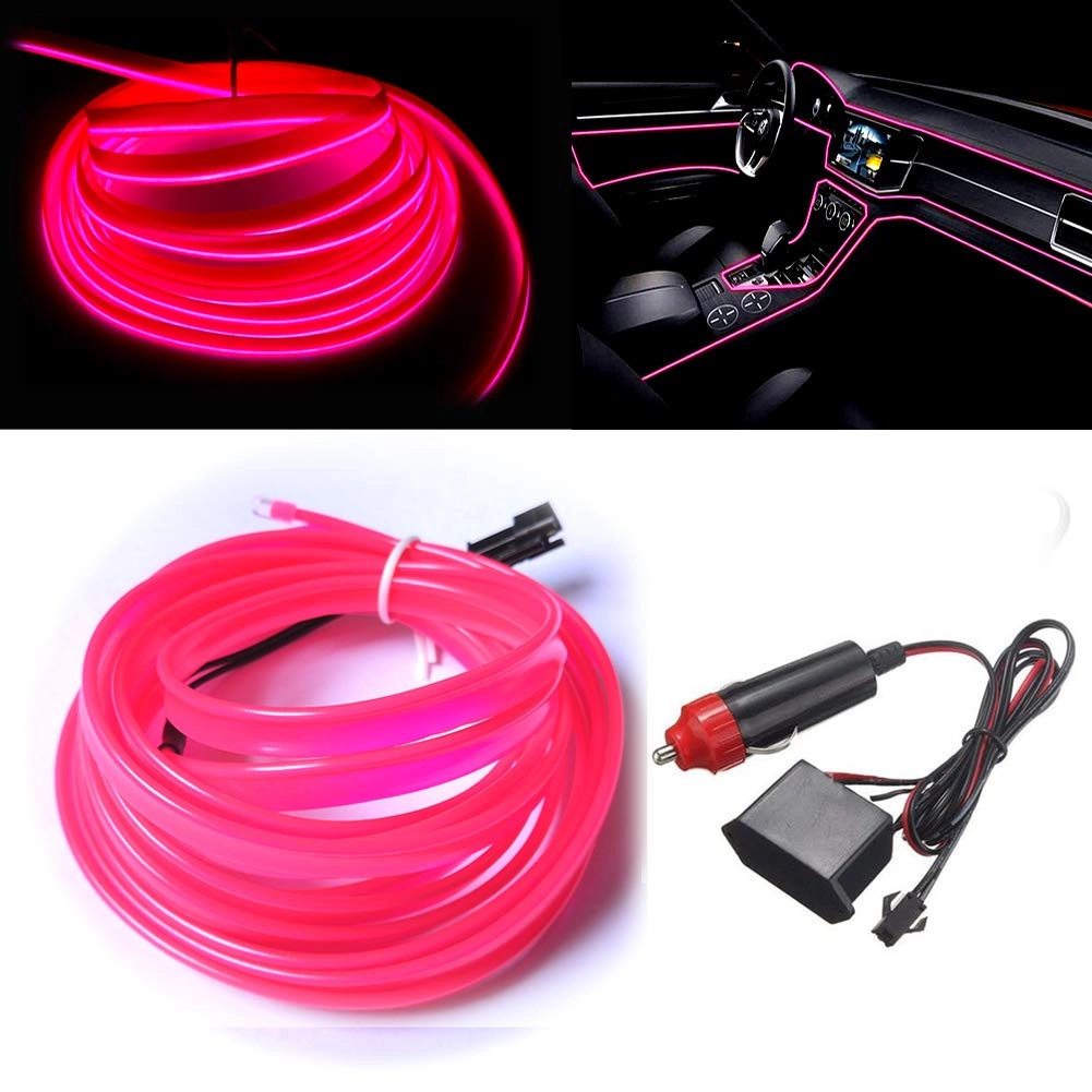 MaxLax LED Neon Car Interior Lighting Strip - 3 Meter 12V
