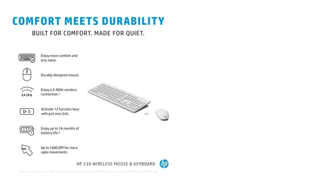 230 Wireless Mouse And Keyboard Combo Set - AR/EN Wireless
