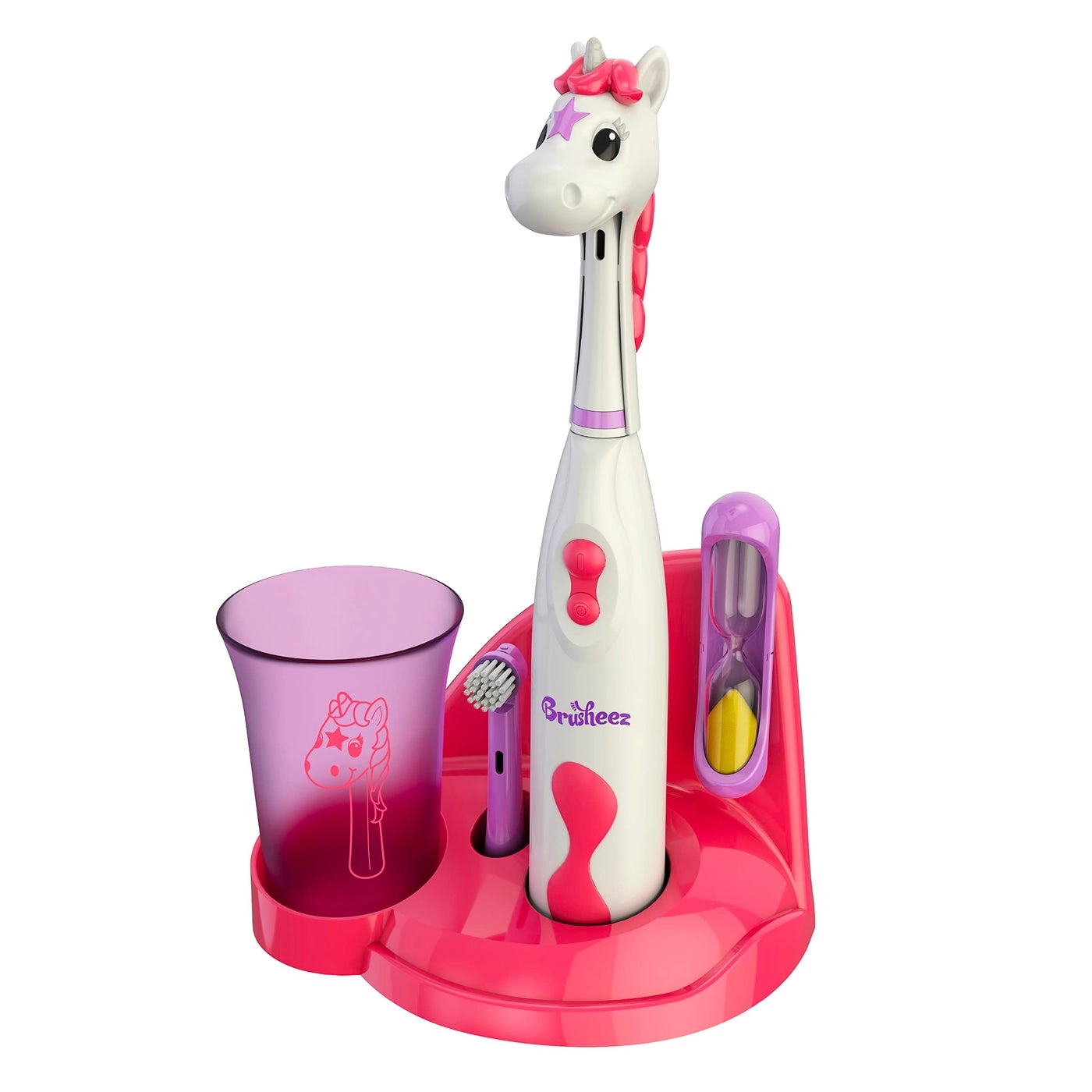 Kids’ Electric Toothbrush Set - Ages 3+ 2 Brush Heads 2-Minute Timer