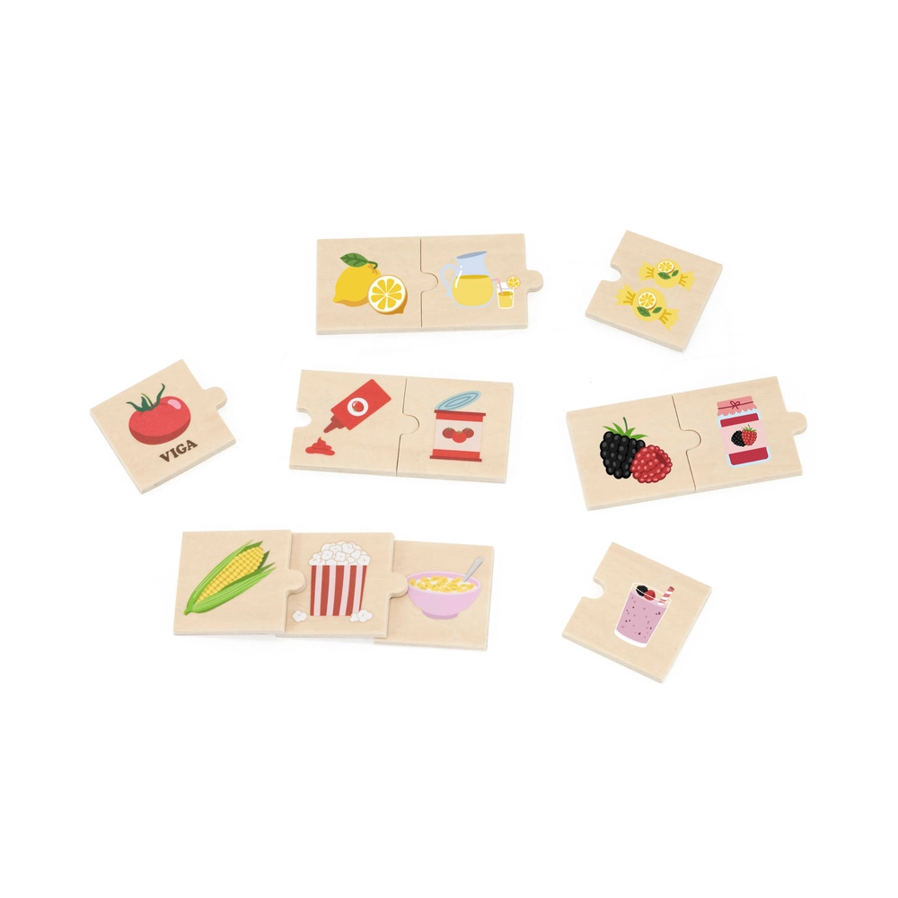 Wooden Connecting Puzzle Set - Farm To Table - 18 months+ 24 pieces