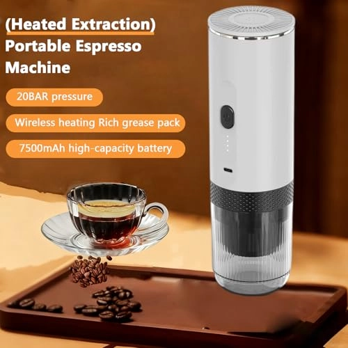 Portable Coffee Maker - 20Bar 7500mAh 3-in-1