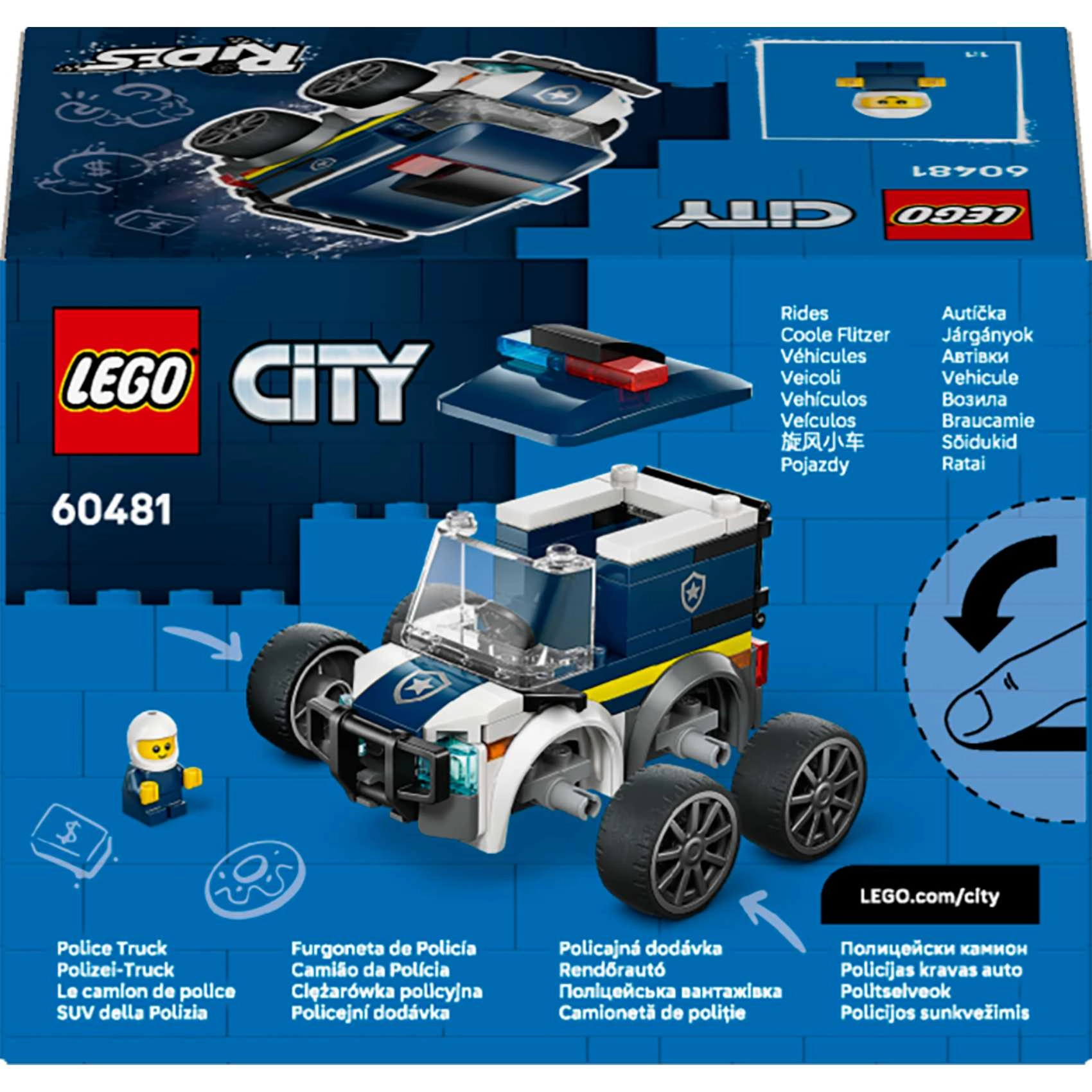 COLOR LAND CHILDRENS TOYS CENTER LLC City Police Truck (60481)