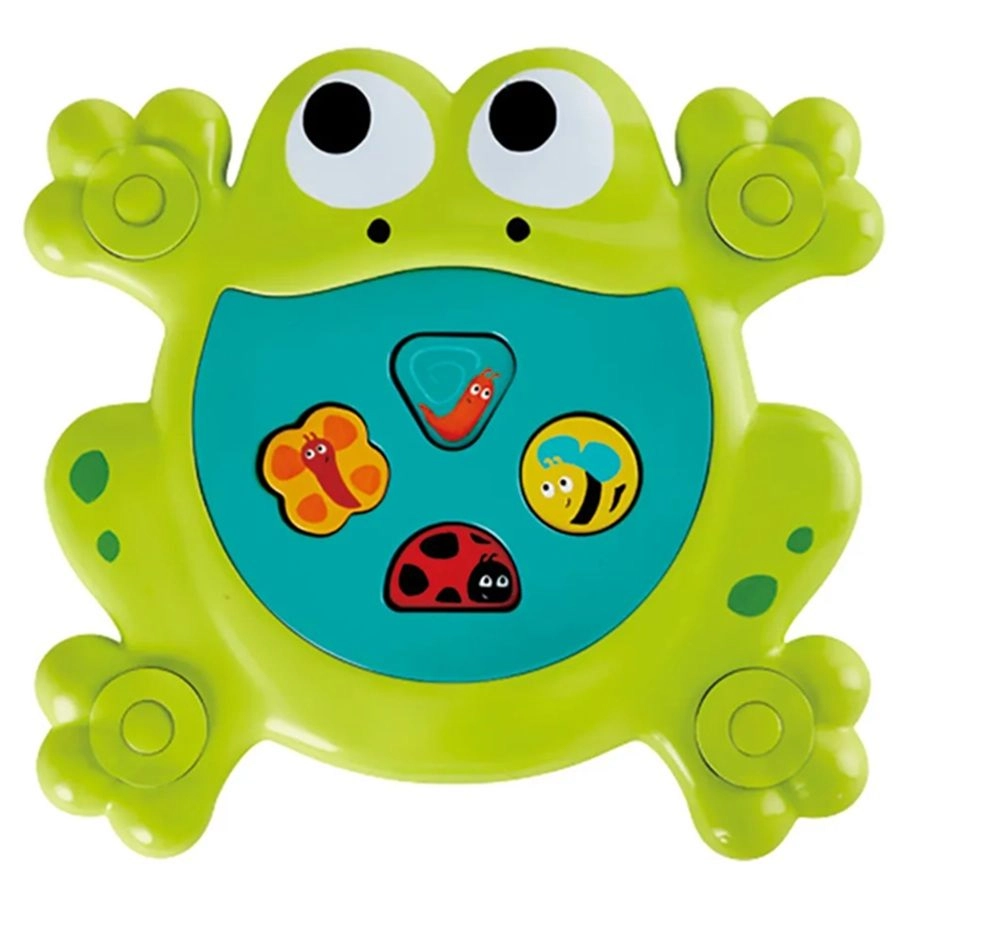 Hape Feed Me Bath Frog - Light Green 1+