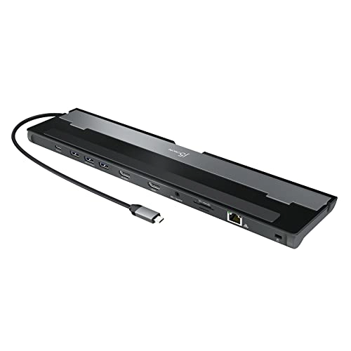 j5create USB-C Dual HDMI Docking Station JCD542 - 4K + 1080p Dual HDMI PD 100W