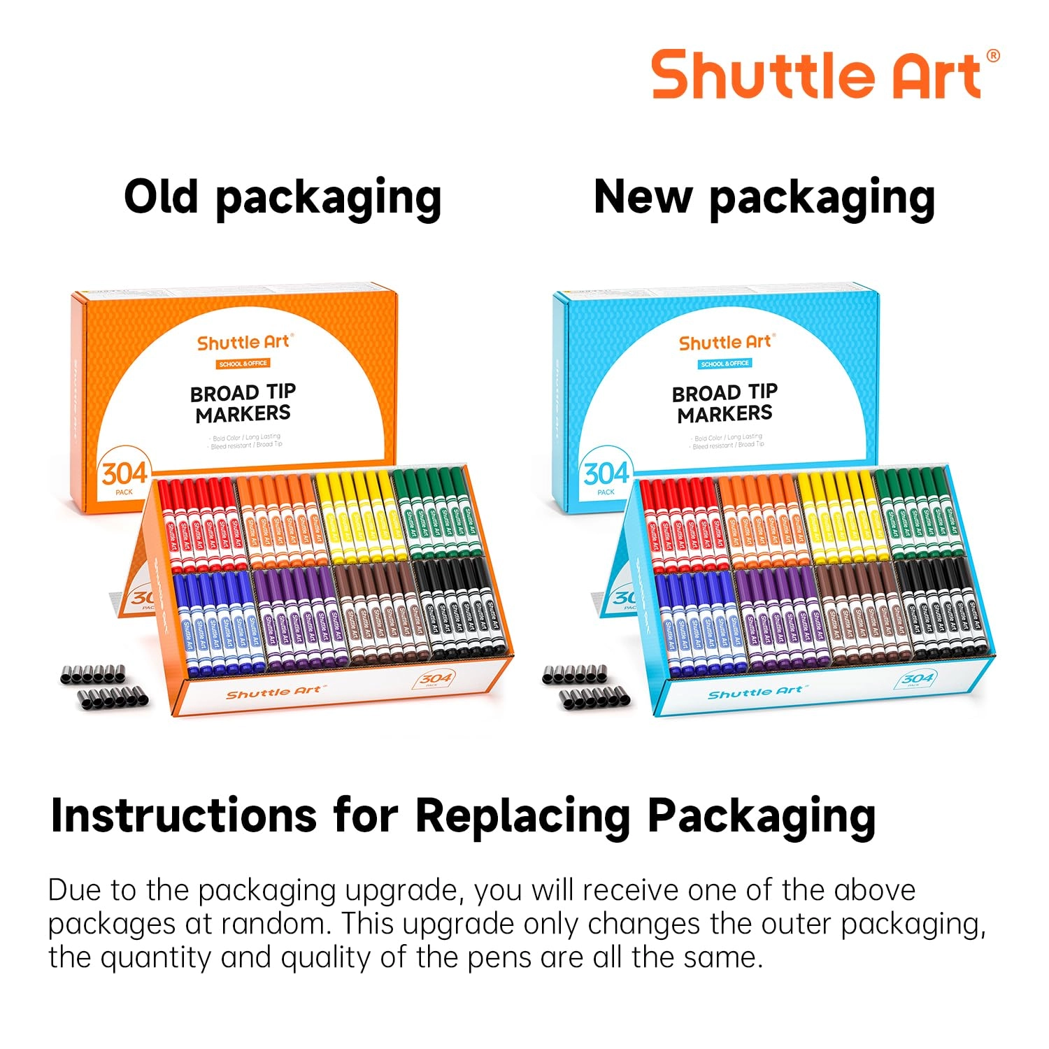 WM304 - 16 Assorted Colors Broad