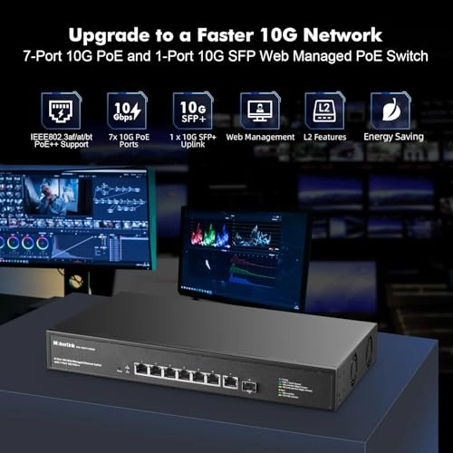 7*10G POE Managed 8-Ports