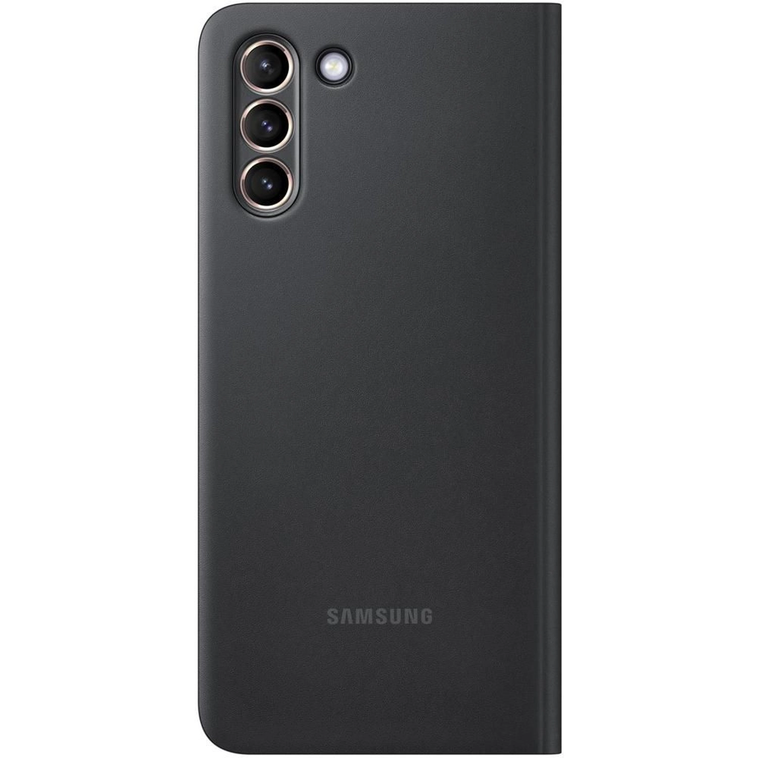 Clear View Cover - Black 6.3 Inches for Samsung S21 Plus