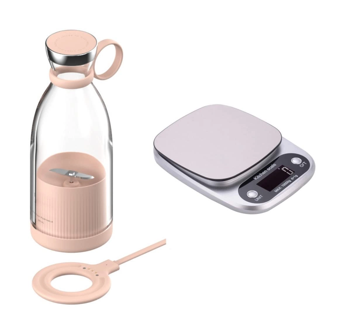 Zorex Wireless Rechargeable Aluminum Blender - Portable USB Rechargeable 1-Speed