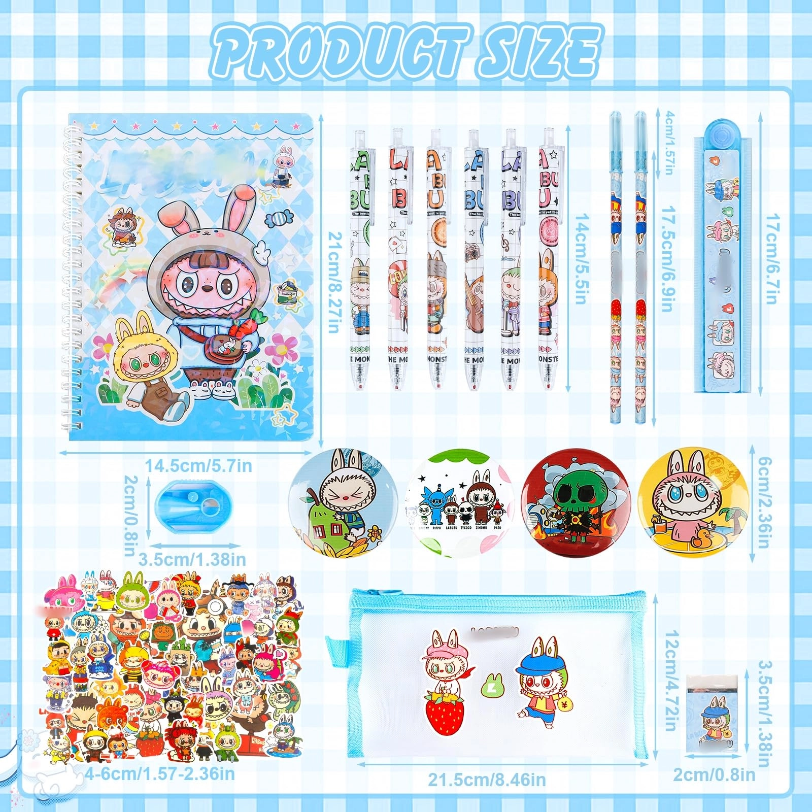 Kawaii Stationery Set - 10.0 Count