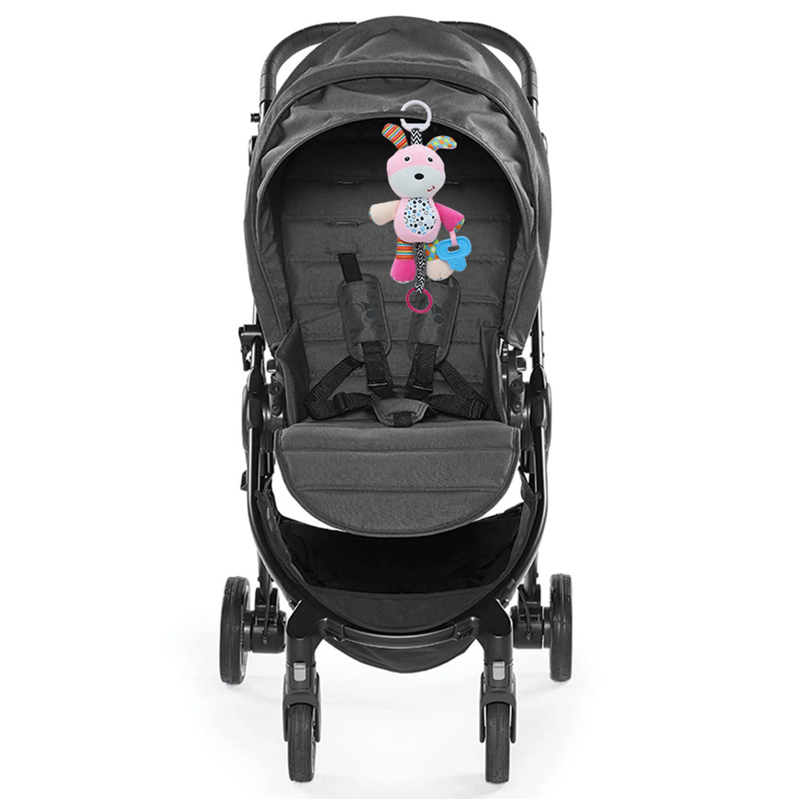 Baby Stroller Plush Hanging Mobile Rattle Toy - Suitable for 3 months and above