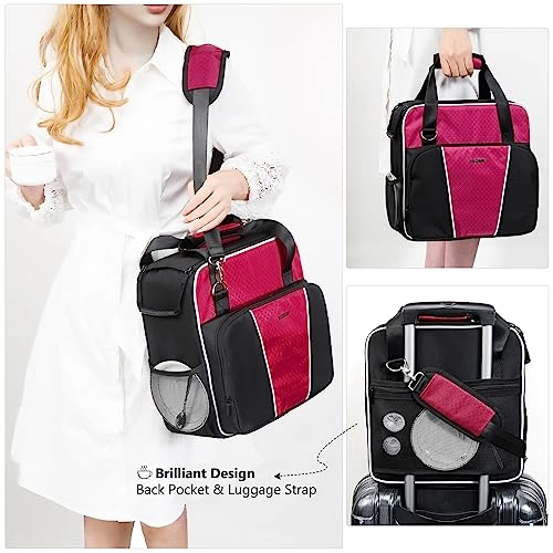 Travel Coffee Maker Bag - Fits K-Slim Red-Black
