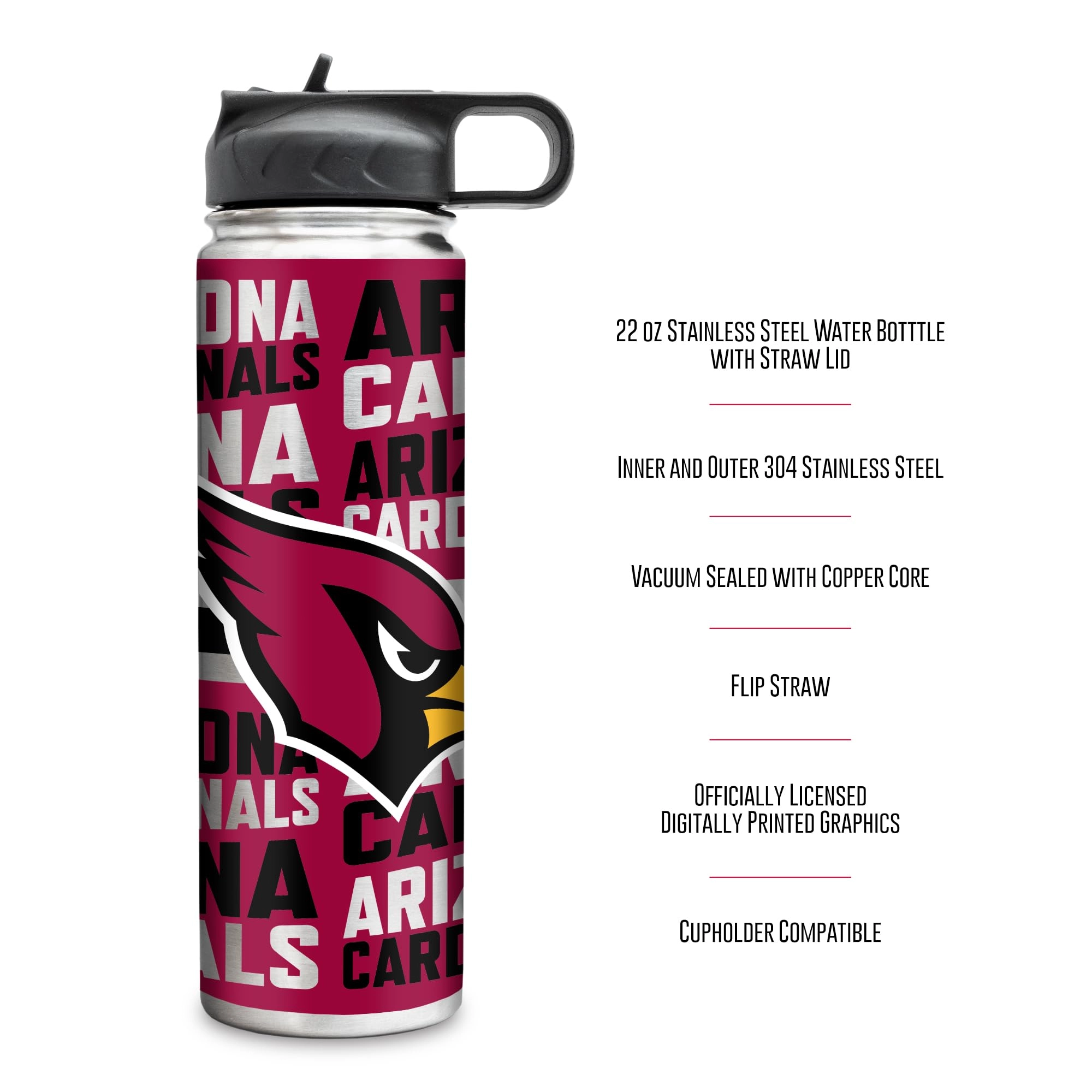 Stainless Steel NFL Football Tumbler - 650ml