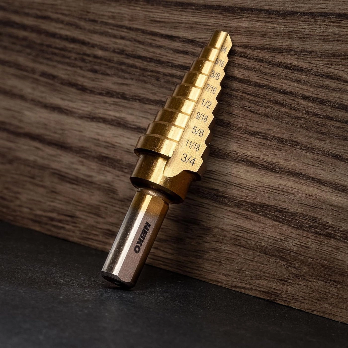 Titanium Step Drill Bit - high-speed alloy steel 1 piece 1/4"-3/4"