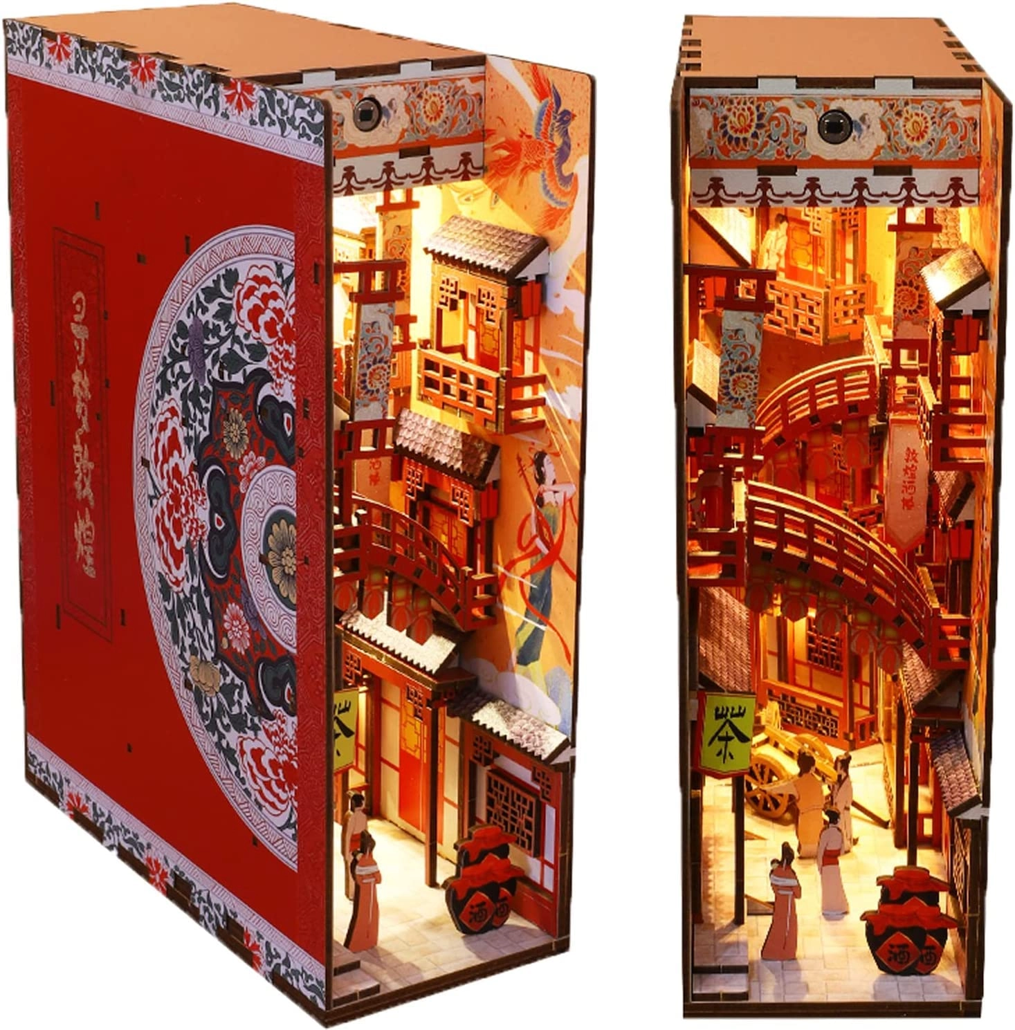 Mofish Book Nook Kit - 1/32 Wood Dreaming of Dunhuang