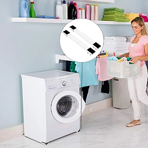 Washing Machine Base - Adjustable Silver