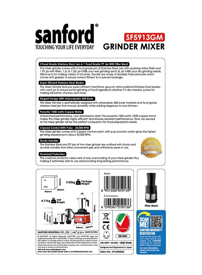 SF5913GM BS - 1.5 L 1000 W