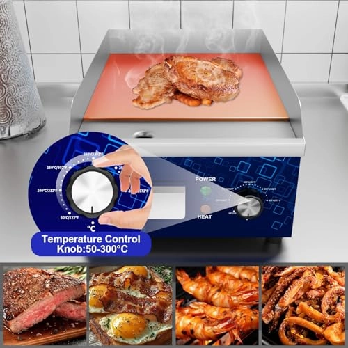 Electric Griddle - Stainless Steel 1700 watts