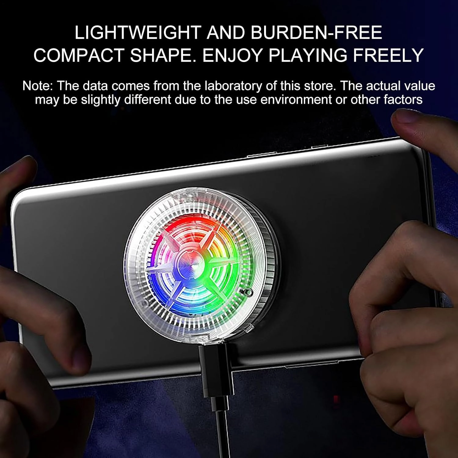 Phone Cooling Fan - Magnetic RGB USB Cooling