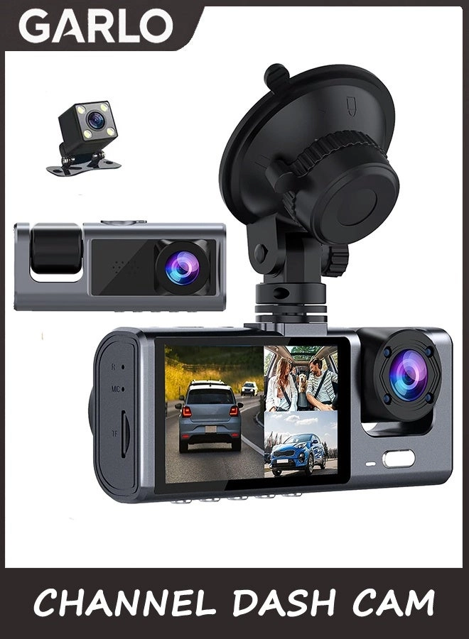 Garlo 3 Channel Dash Cam - 1296P