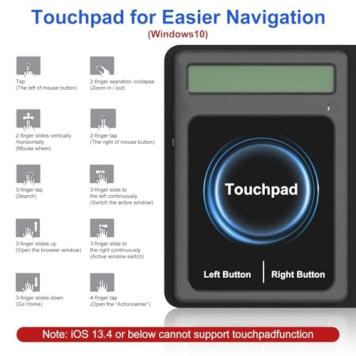 3-in-1 Number Pad - Bluetooth Rechargeable Touchpad