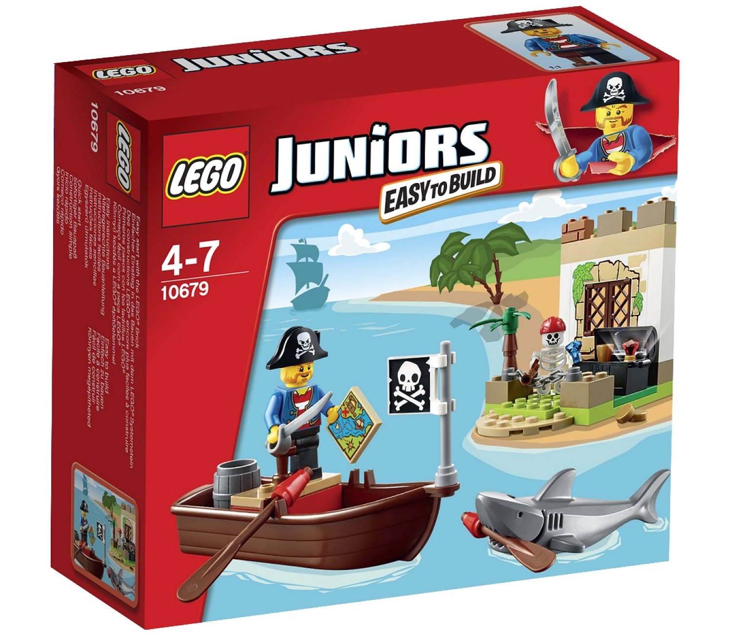 LEGO Juniors Pirate Treasure Hunt (10679) - Multicolor Easy to Build