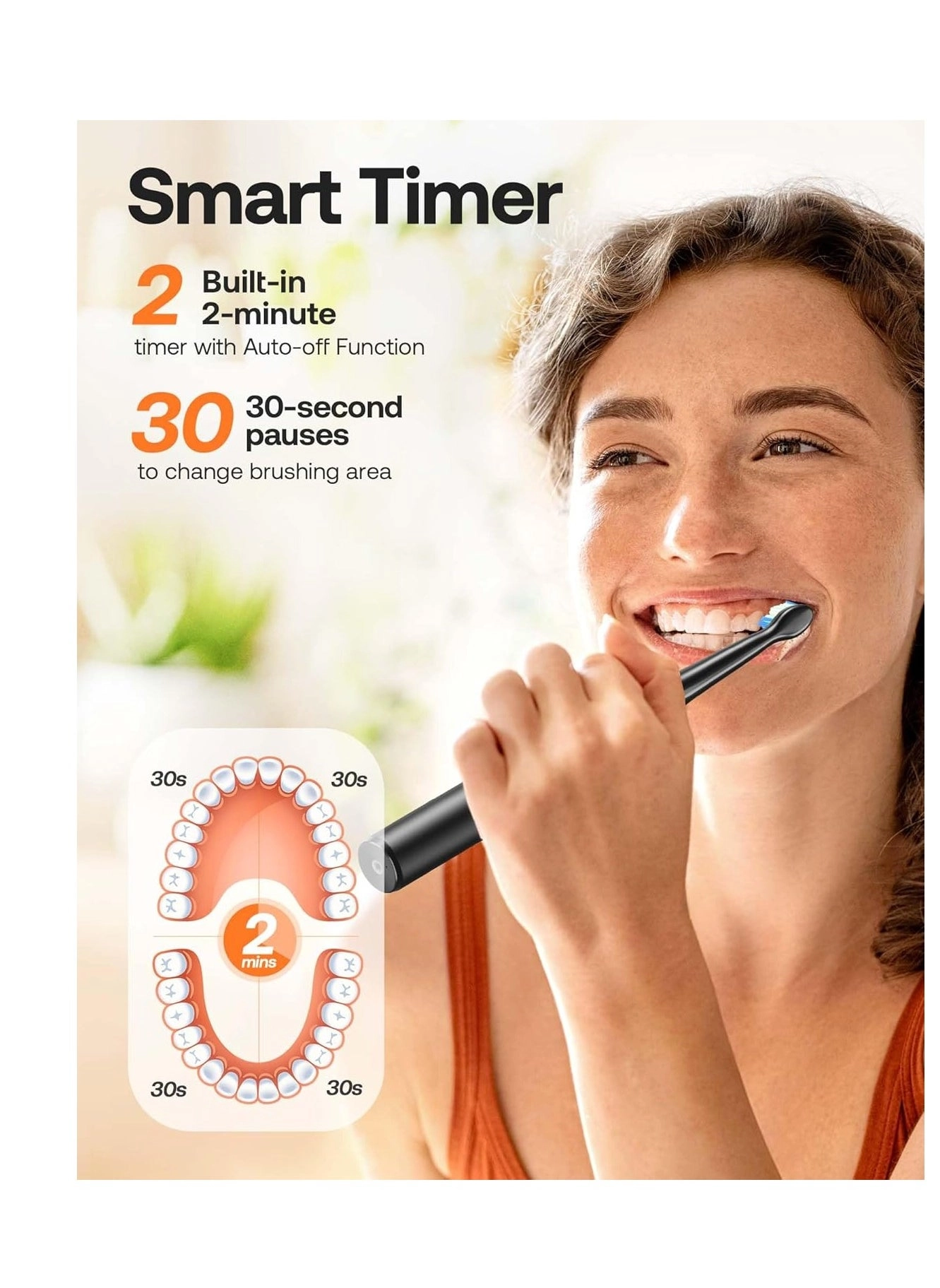 D2 - 40000 movements per minute 8 Replacement Heads 5 Modes