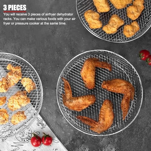 Stackable Air Fryer Rack - Stainless Steel 3-Piece