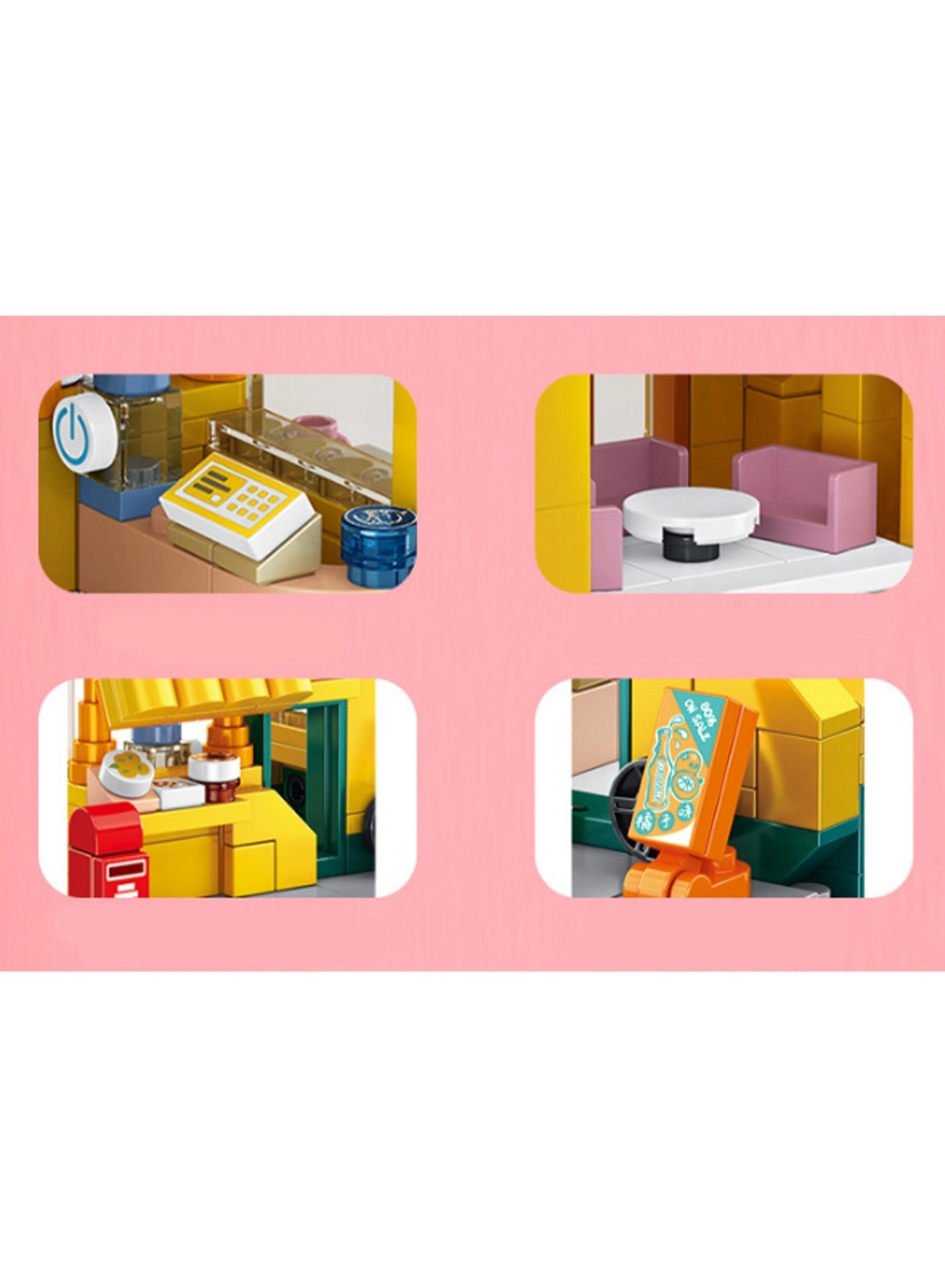 Lion Grocery Store Model Set - Building Blocks DIY Assembly