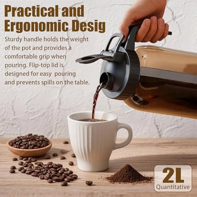 Cold Brew Coffee Maker - 64 Oz Stainless Steel Filter