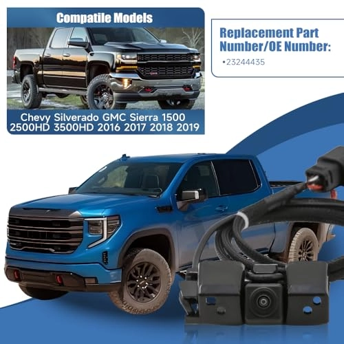 Backup Camera - Fit for 2016-2019 Chevy Silverado GMC Sierra 1500 2500HD 3500HD