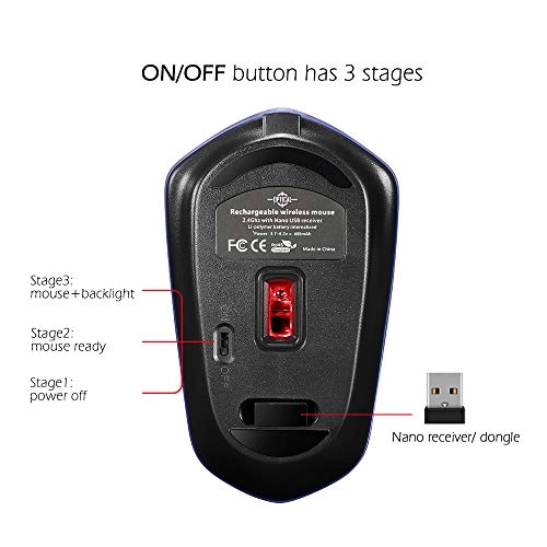 YOU and Me Rechargeable Wireless Mouse - USB