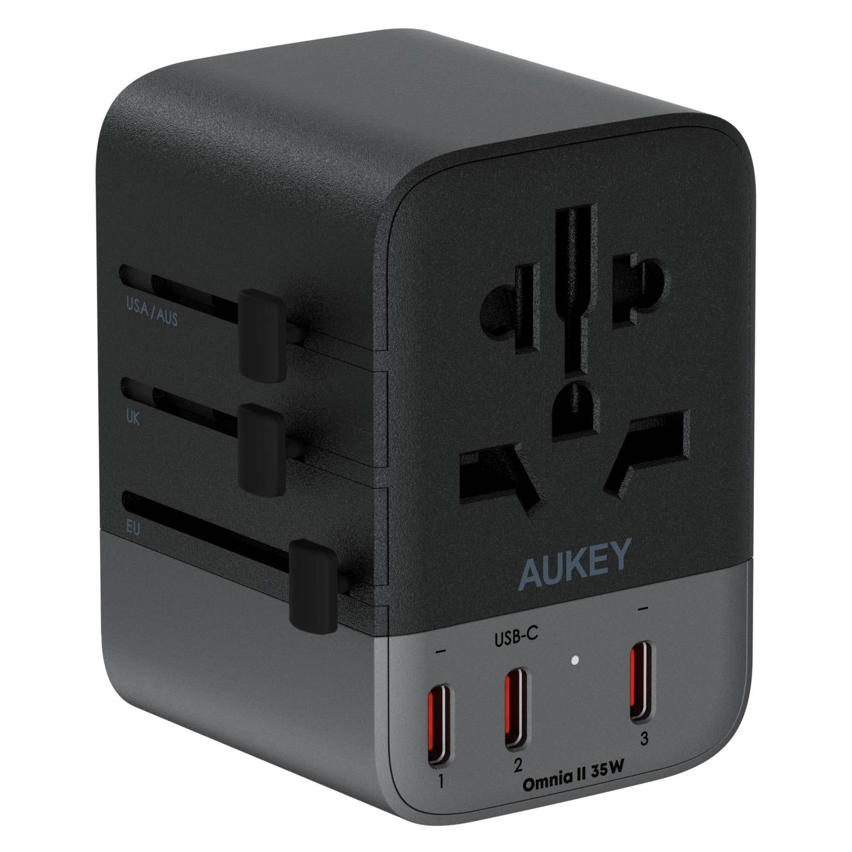AUKEY Universal Travel Adapter - US AU EU UK 35W