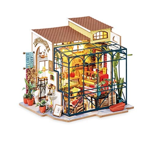 DIY Miniatures Dollhouse Kit - Emily's Florist 1/24
