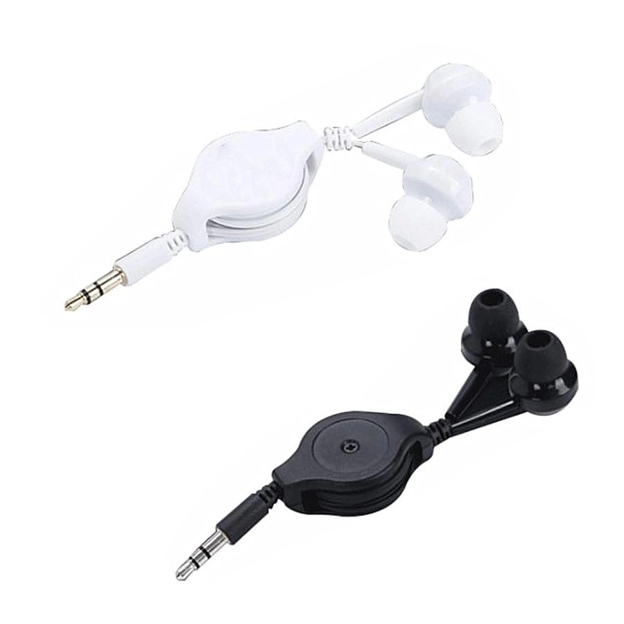 Retractable Earphone Wired Earbud Pack