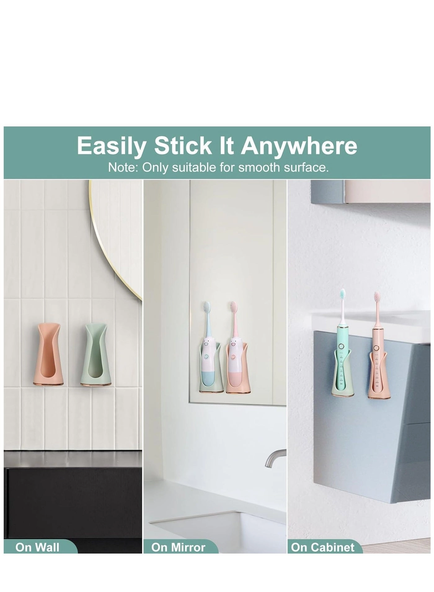 Electric Toothbrush Holder - Wall Mounted Pack
