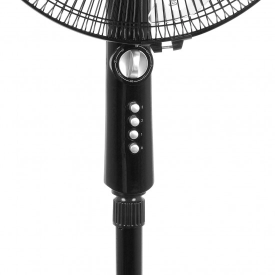 Electric Stand Fan - 60W Adjustable Height 5 Blades