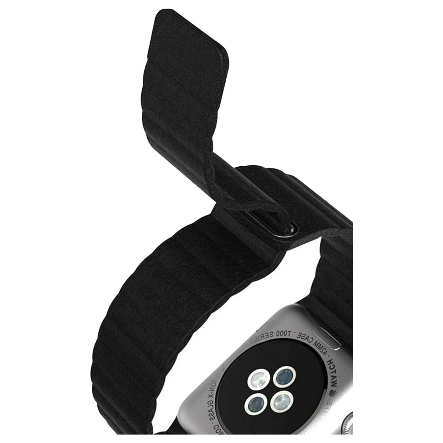 Leather Magnetic Link Watch Band for Apple Watch - 44/45mm