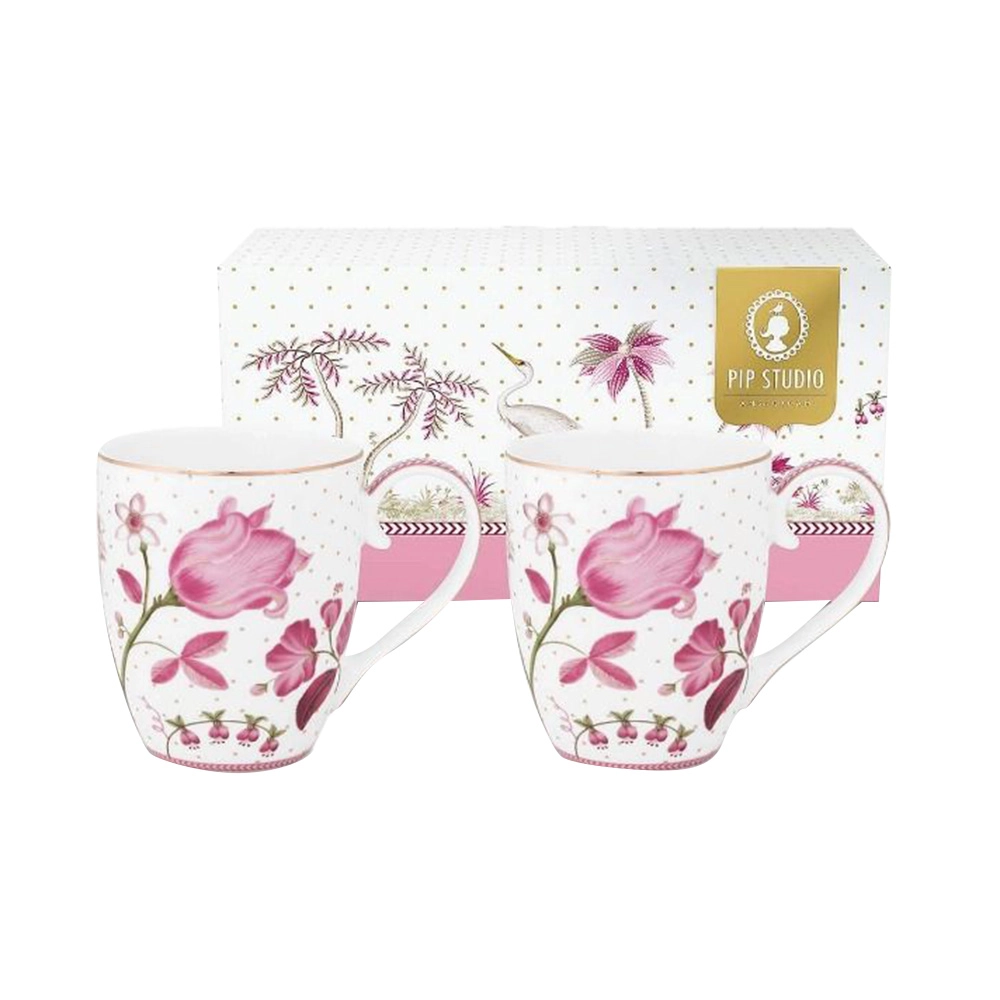 PIP STUDIO Jolie Tulip Mug - 2 pcs - 450 ml Set