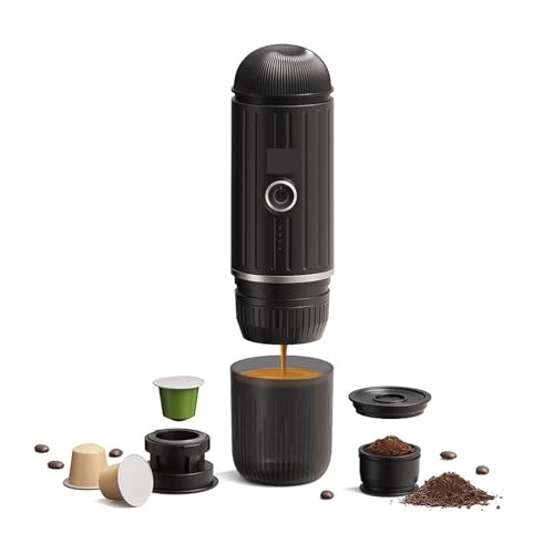 Portable Coffee Maker - 0.5L Capsule & Ground