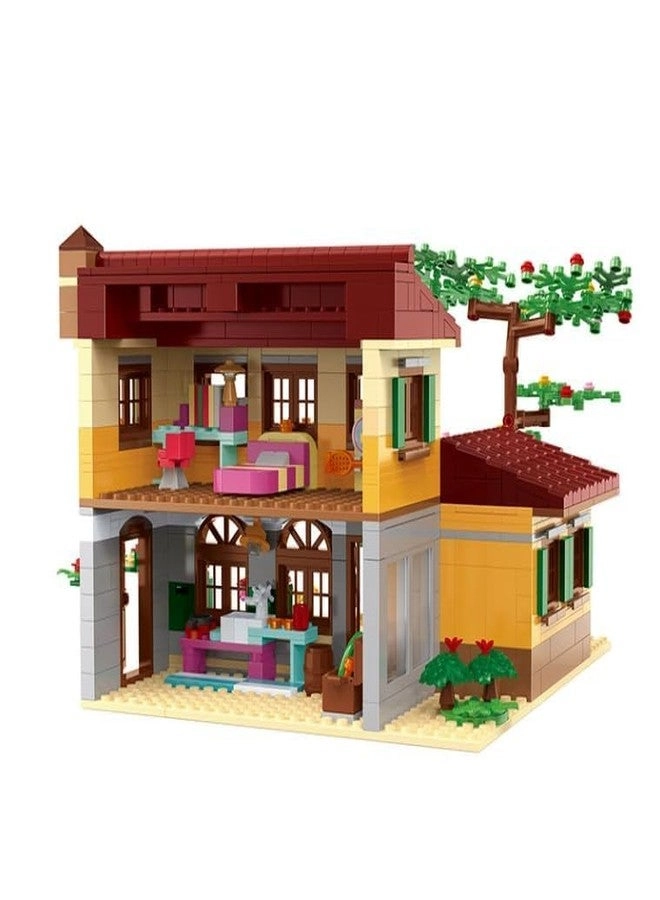 Countryside Villa - Building Blocks DIY Family House Garden Accessories