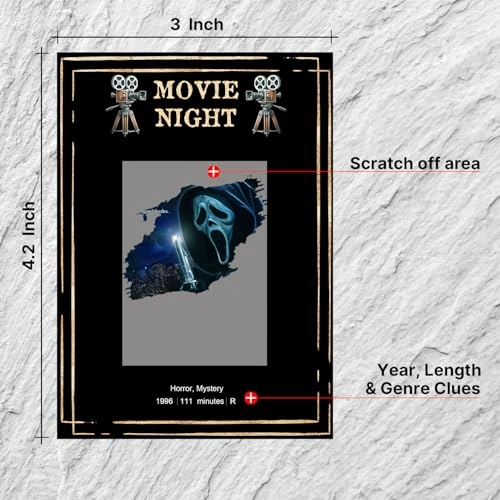 Horror Movies Scratch Off Cards - English Adult