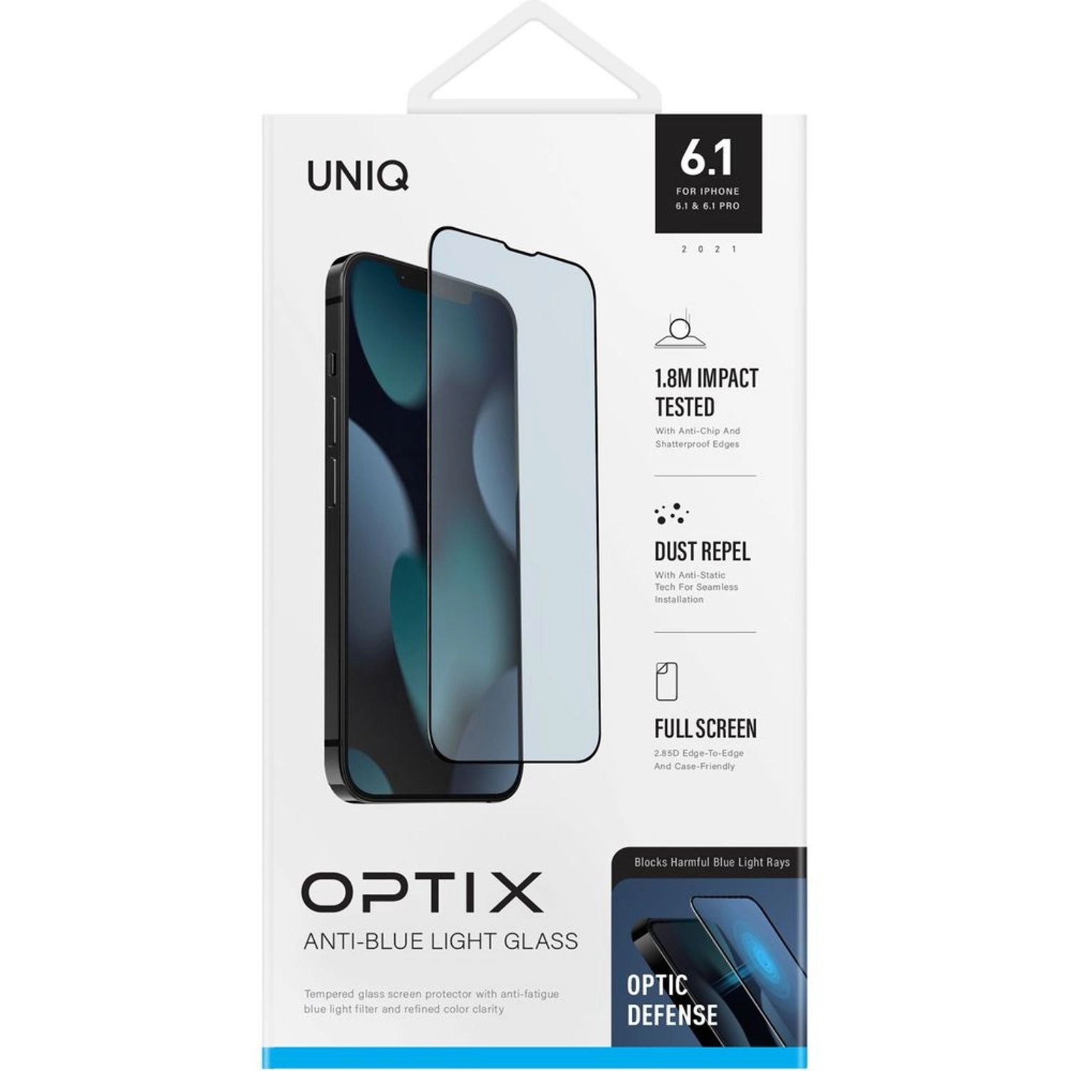 Optix Anti-Blue Light Screen Protector - iPhone 13 Pro 6.1 Inches