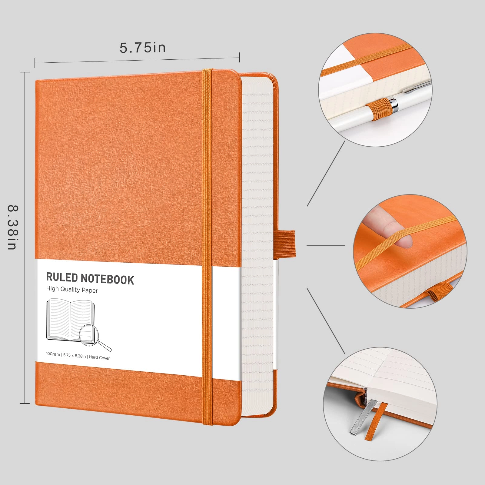 Lined Journal Notebook A5 Hardcover - Lined 320 Pages