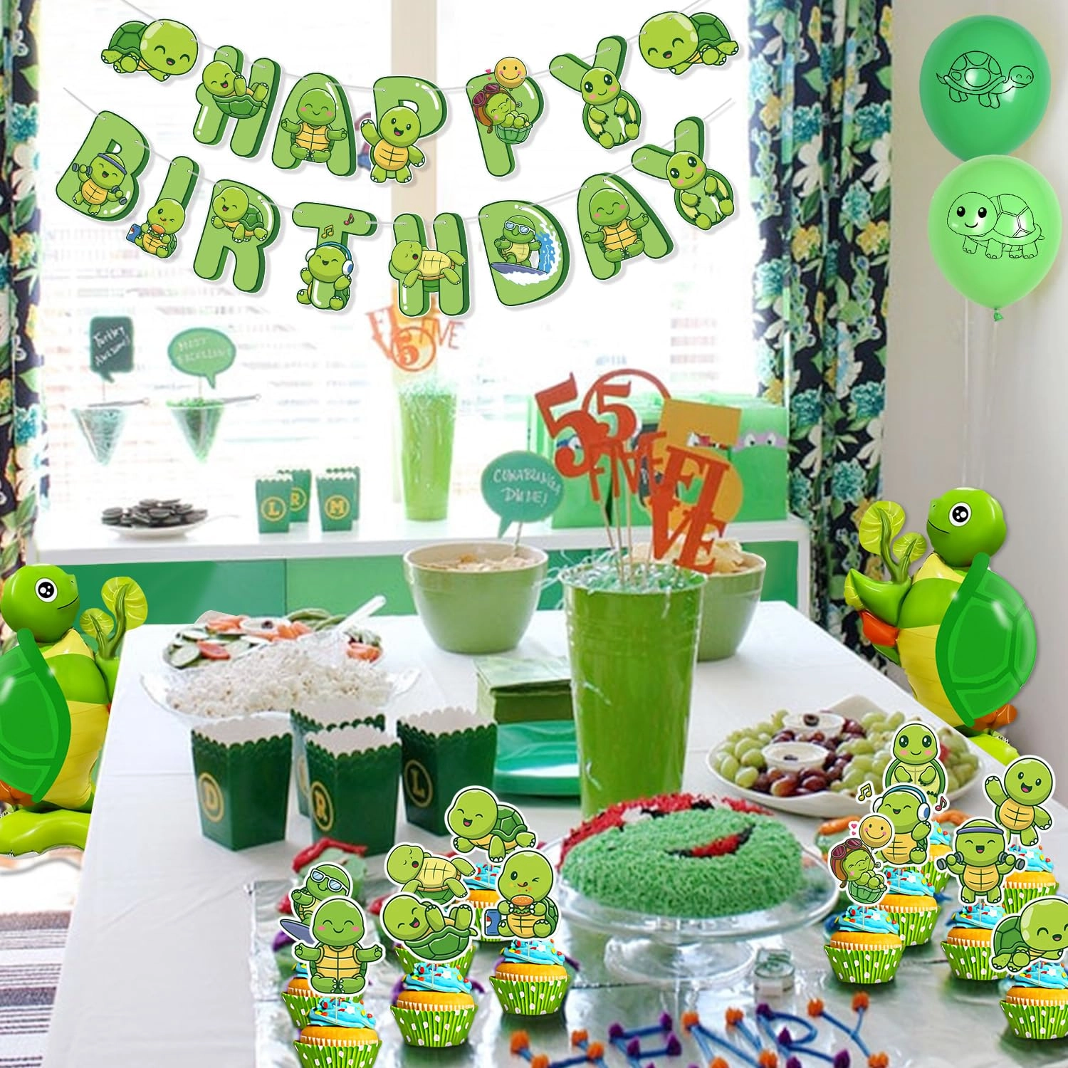 Turtle Party Decorations - 1.0 Count Birthday