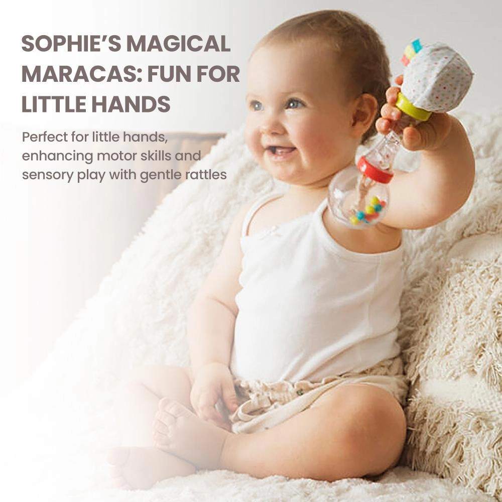 Il Etait Une Fois Soft Maracas Rattle - Suitable for 3 months & above SPFT FABRIC WITH CRINKLY PAPER