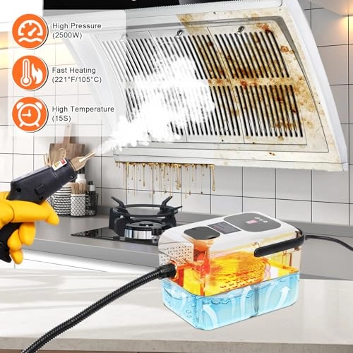 Handheld Steam Cleaner - 2500W 42oz 15-in-1