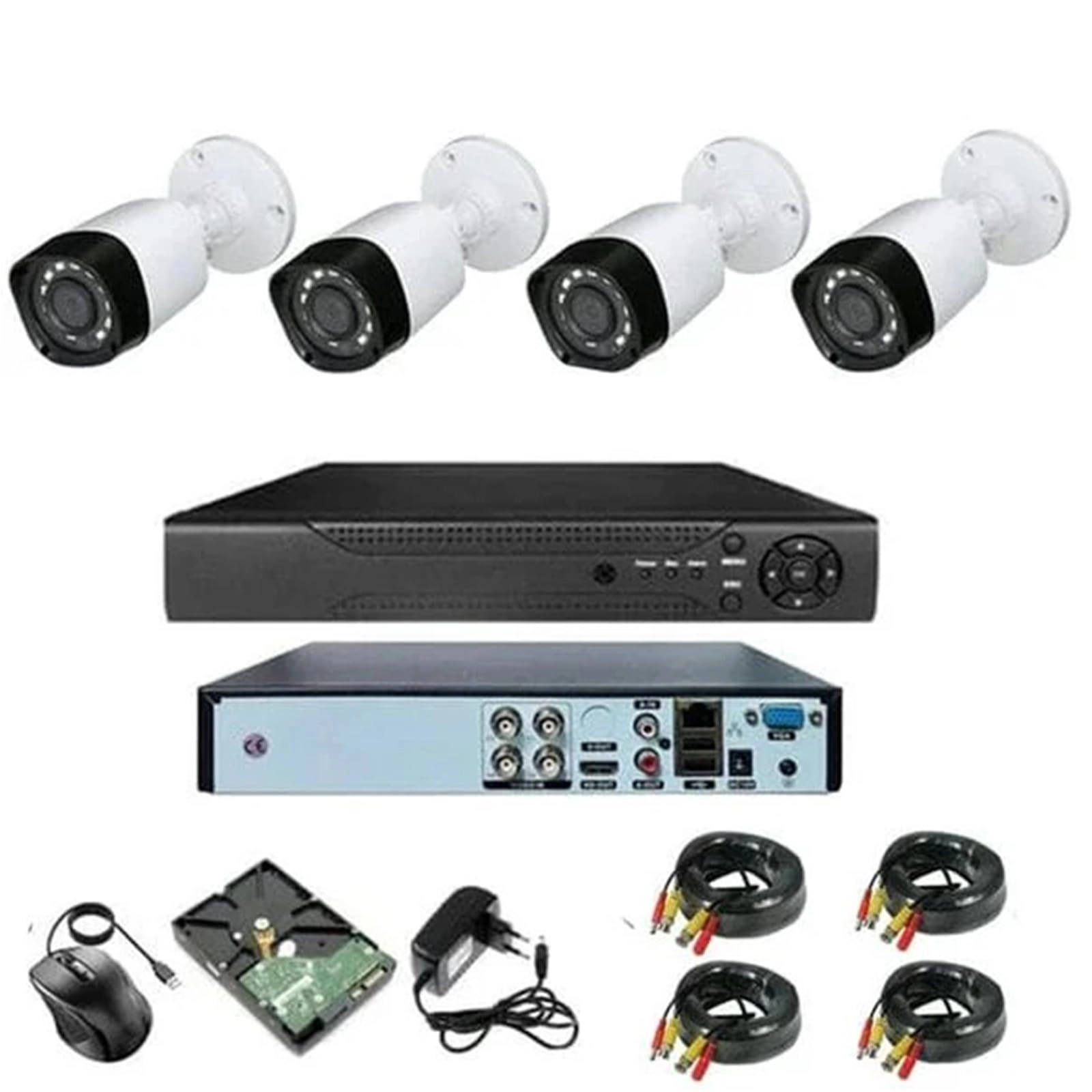 VIGILARE AHD Video Surveillance Kit - 4 Cameras 8 2mpx