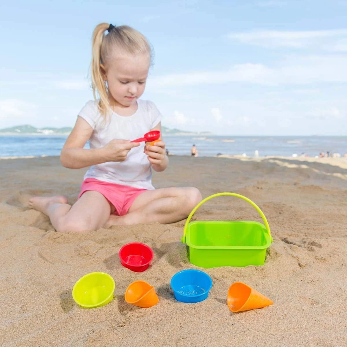 Ice Cream Shop Beach And Sand Toy Set - 8pcs Multi Colour