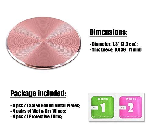 Cute Pink Metal Plates Set