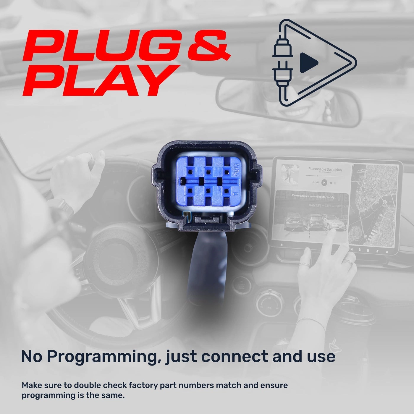 Kia Soul Backup Camera - w/o Satellite Radio w/Parking Line 2014-2016